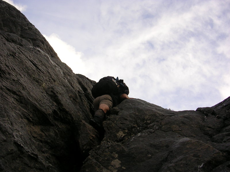 24 Roger Climbing up a steep bit.JPG