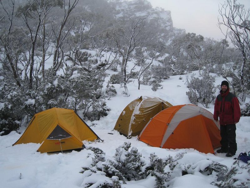 Jed and our camp in the Labyrinth.JPG