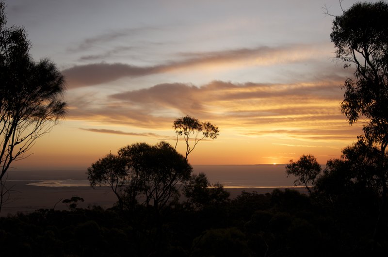 11 - Sunset from Go-Kart Shelter looking over Spencer Gulf - Telowie Gorge.jpg
