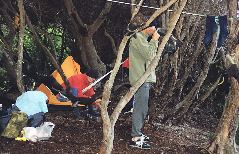 035 Relaxing at Surprise Bay Camp.JPG